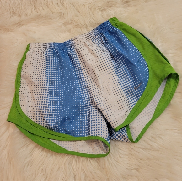 Nike Tempo Icon Dri-fit Running Shorts - Green, Blue, White - Picture 1 of 6